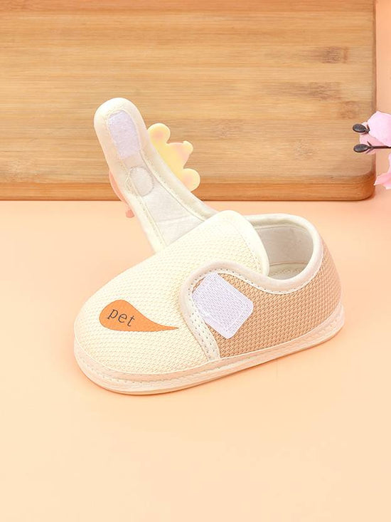Colorful Velcro Textured Sneaker For NewBorn | 0-18M