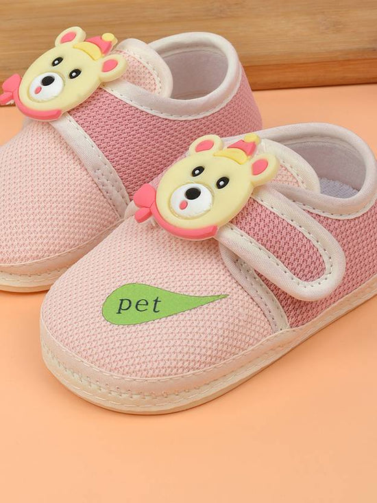 Colorful Velcro Textured Sneaker For NewBorn | 0-18M