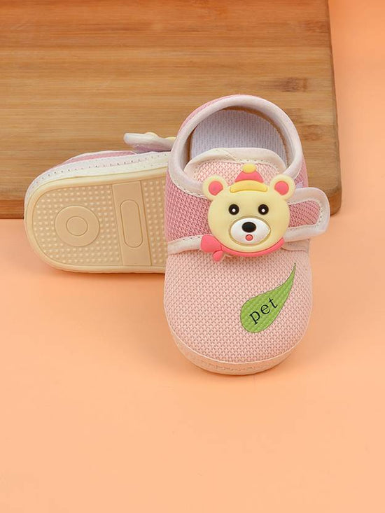 Colorful Velcro Textured Sneaker For NewBorn | 0-18M