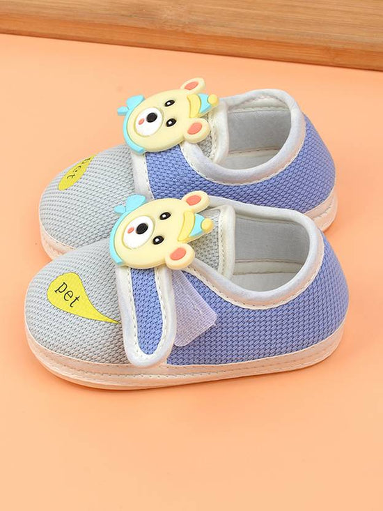Colorful Velcro Textured Sneaker For NewBorn | 0-18M