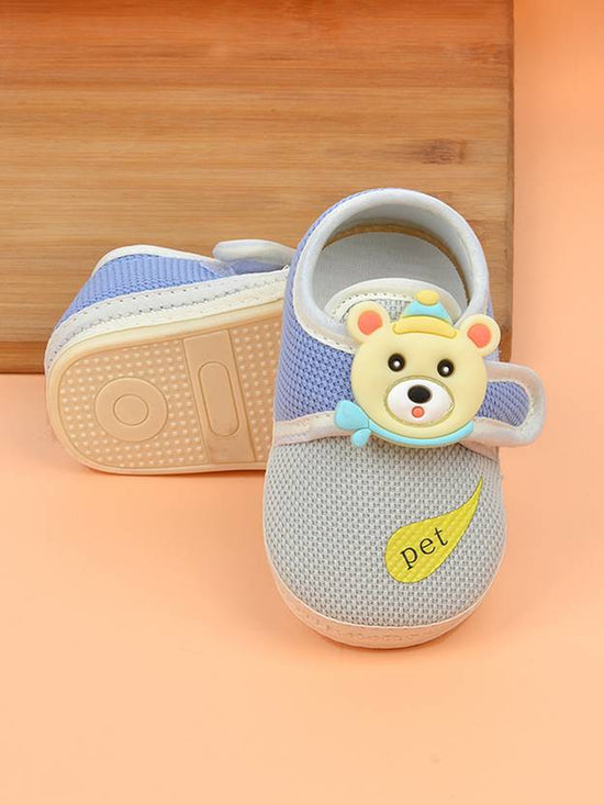 Colorful Velcro Textured Sneaker For NewBorn | 0-18M