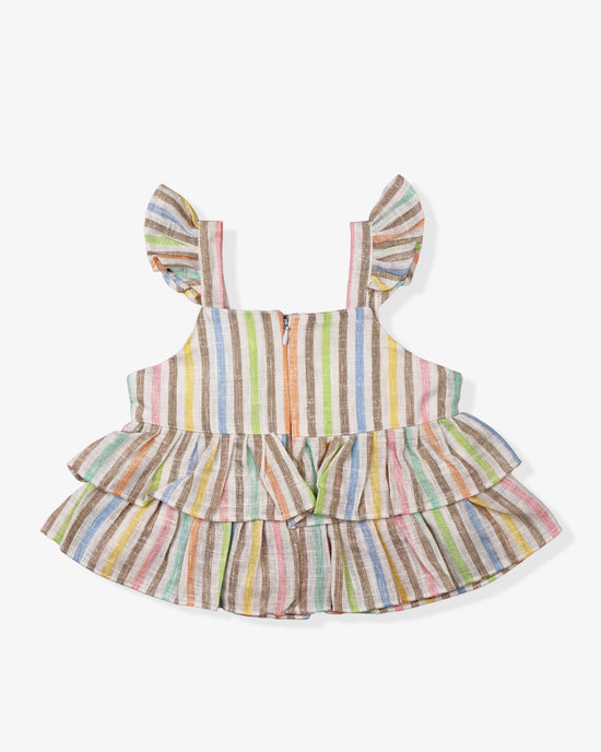 Multicolor Summer Set For Baby Girls | Sleeveless