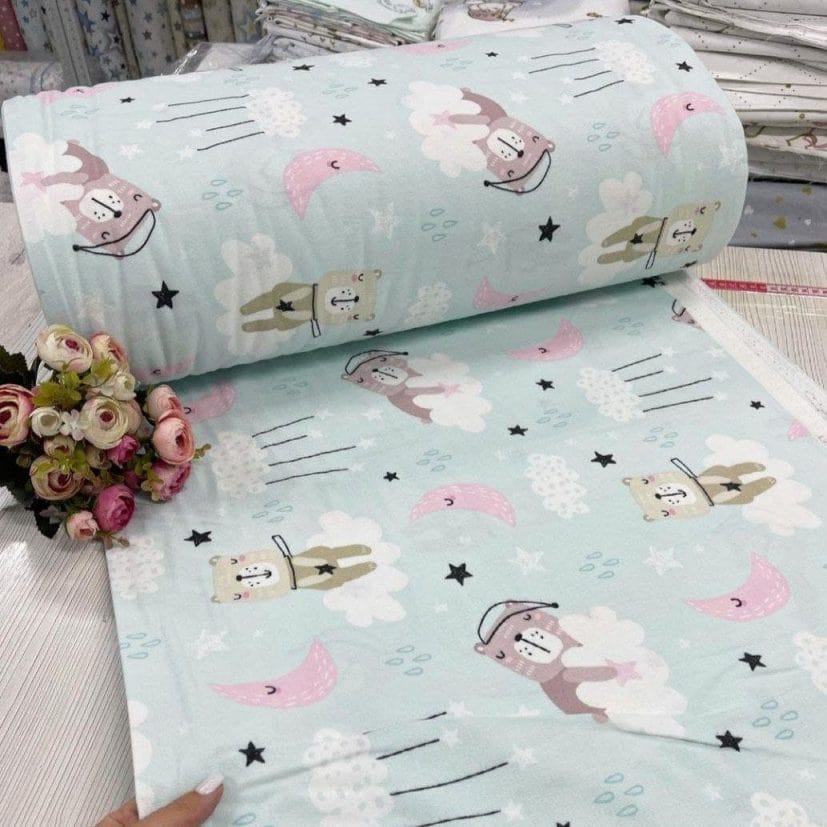 Sky Blue Muslin Dohar For Babies | 100% Cotton | 6 Layers