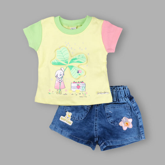 Clothing Sets For Girls || 0-3 Years || BD6370 - Green