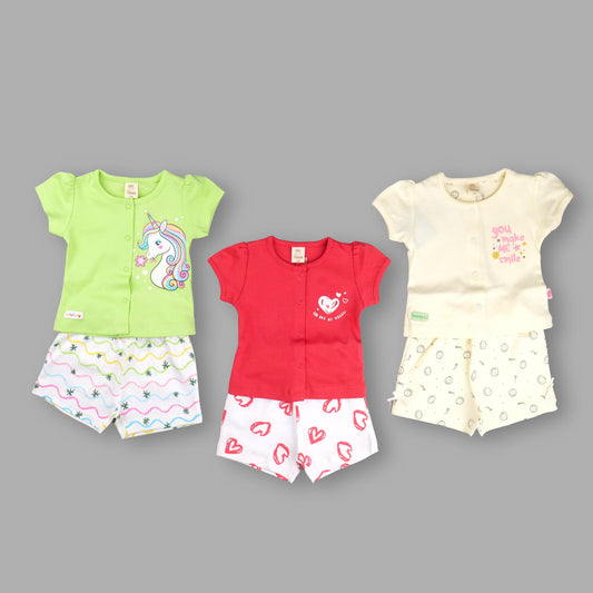 Baba Suit Comboes For Girls || 0-12M || MT61005