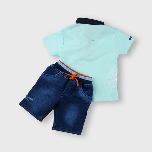 Clothing Sets For Boys || 6-30 Months || KF2345 Aqua