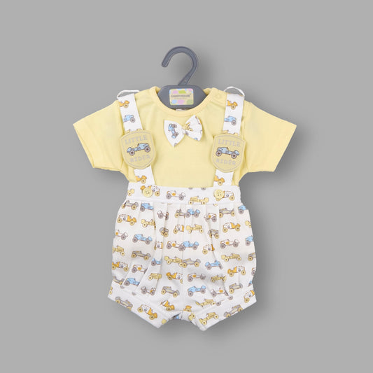 Dungaree Set For Boys || 0-9 Months || 5164 Yellow