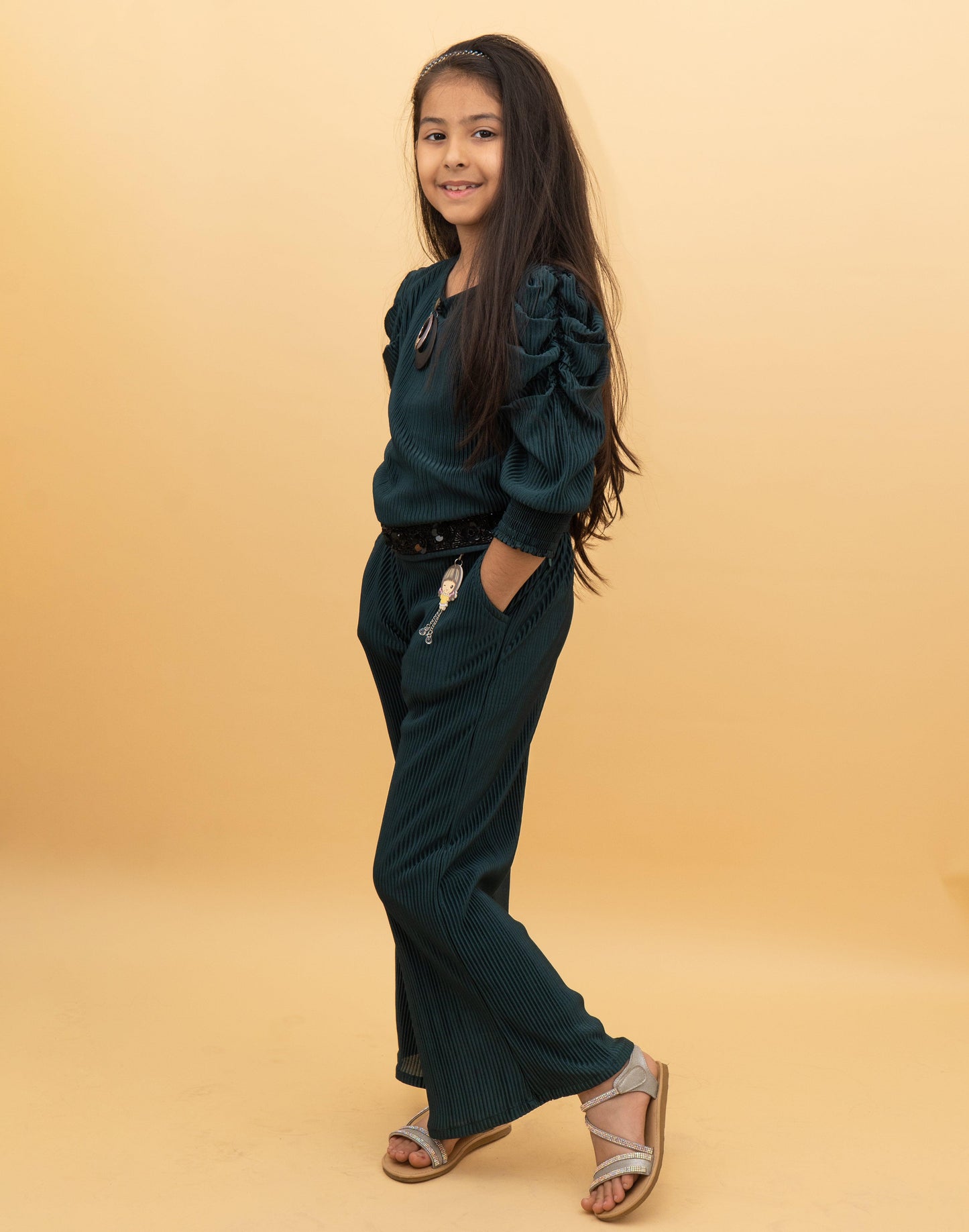 Girls Plain Co-ord Set