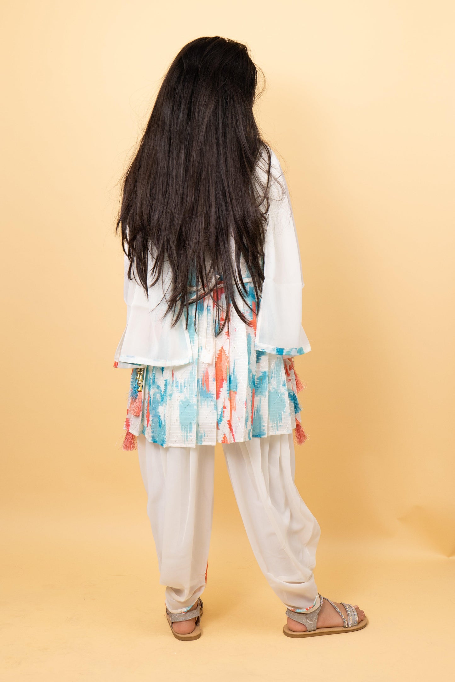 Digital Print Dhoti Set For Girls