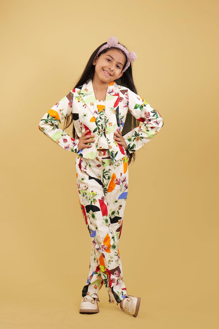 Holiday Print Girls Co-ord Set