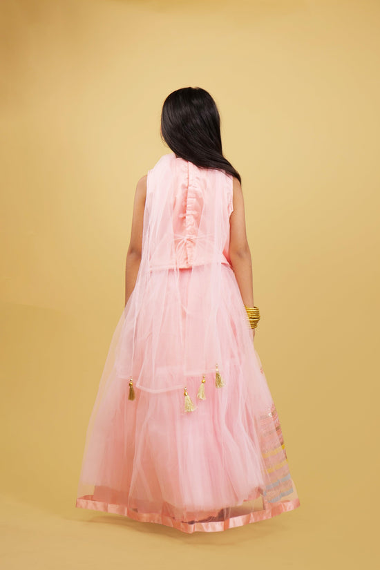 Pretty Pink Lehenga Choli For Girls