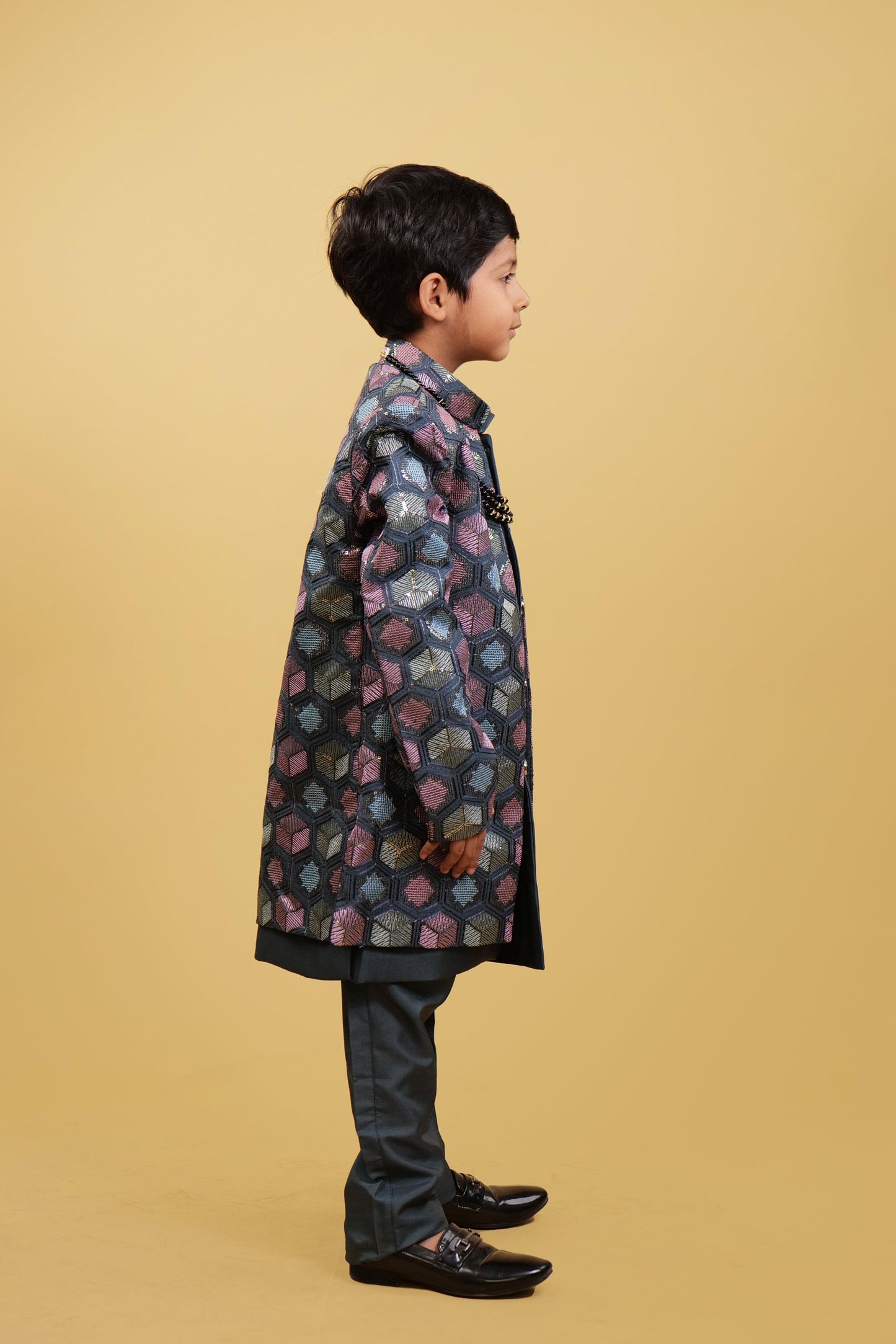 Full Sleeves Embroidered Boys' Kurta Pajama