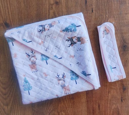 Newborn Hooded Quilted Envelope Wrap | Ultra-Soft & Warm by BabyPlams | Random Design