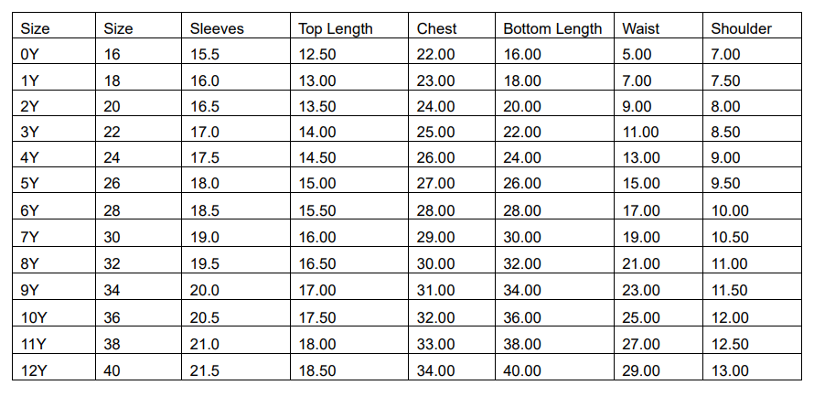 Holiday Print Girls Co-ord Set