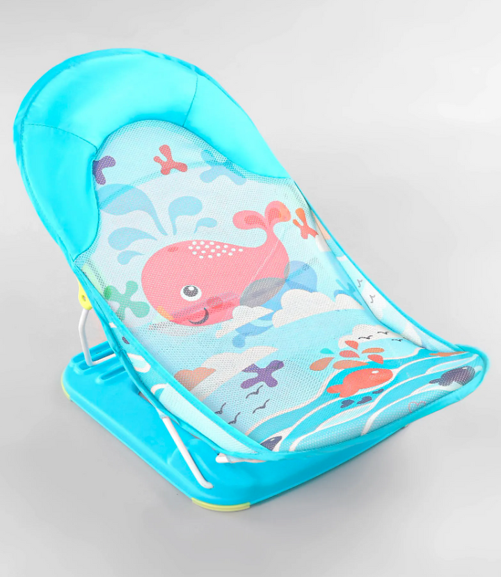 Anti Slip Baby Bather With Marine Print