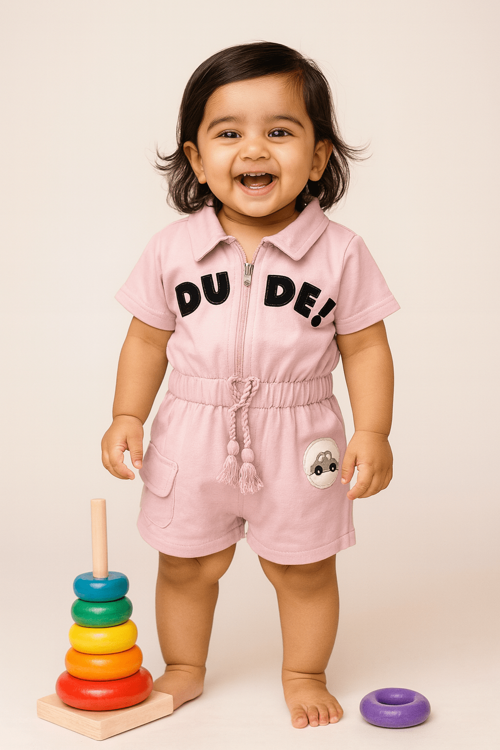 Jumsuit For Girls | Soft & Compfy | Front Zipped