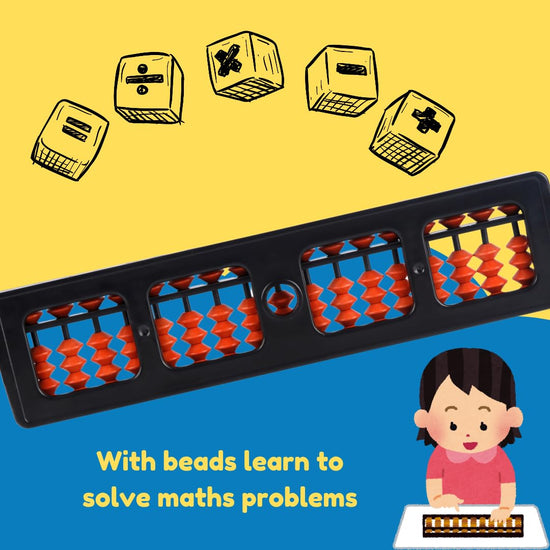 Brown Color Learning Abacus Toy – Educational Counting Tool for Children