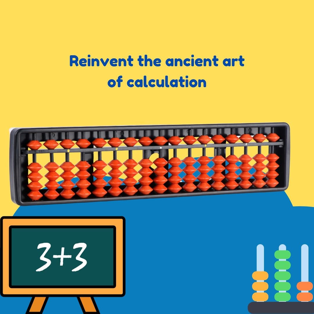 Brown Color Learning Abacus Toy – Educational Counting Tool for Children
