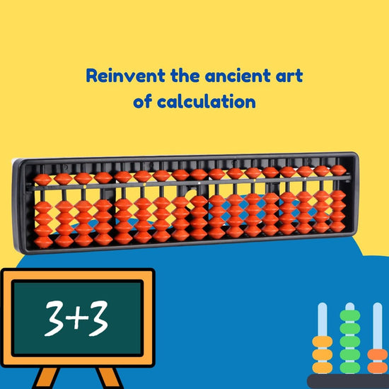 Brown Color Learning Abacus Toy – Educational Counting Tool for Children