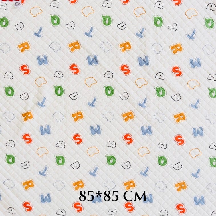 Soft Cotton Baby Blanket – Grey Rabbit Print Design