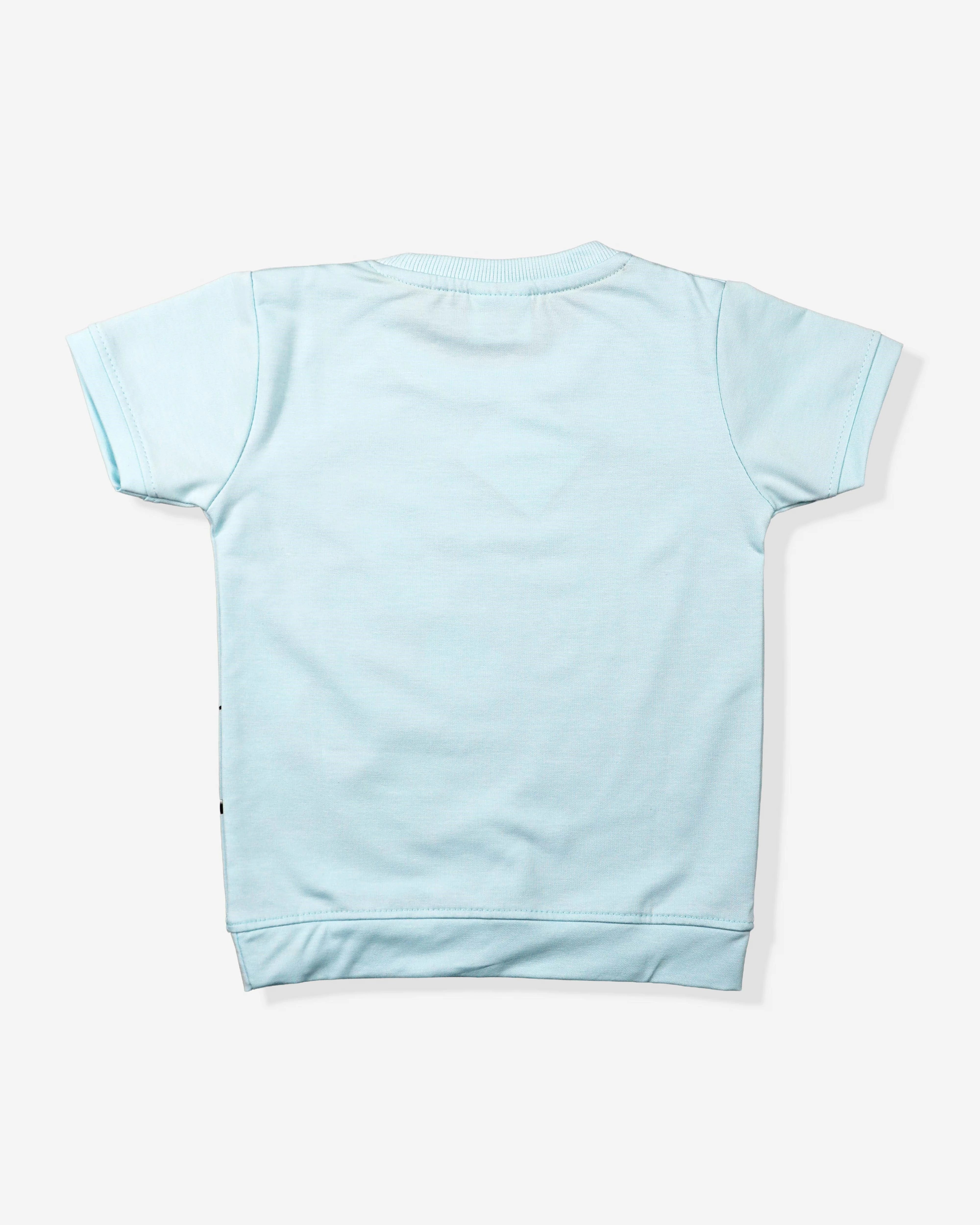 Peach Clothing Set For Boys | Soft & Comfy With Stripped Shorts