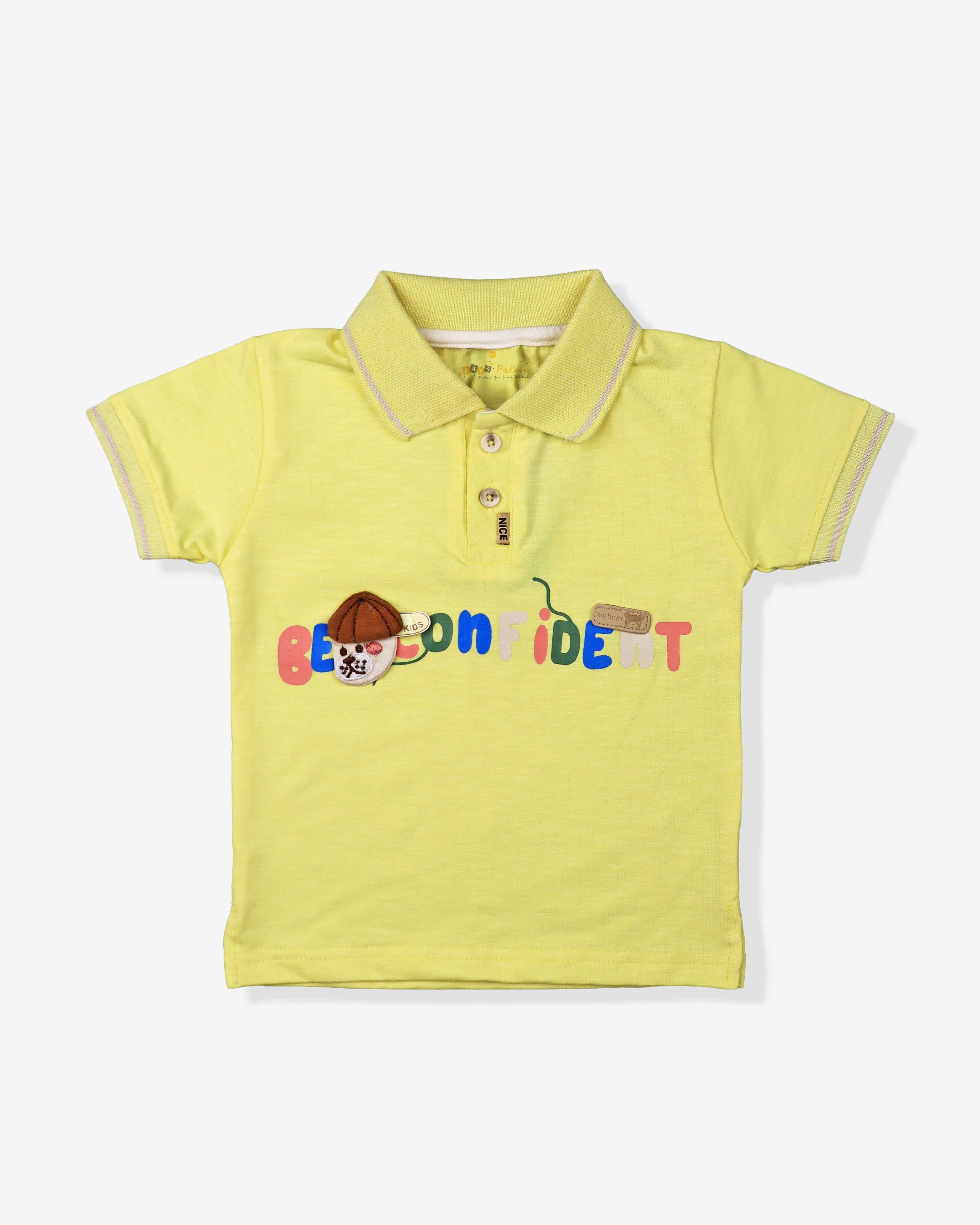 Clothing Sets For Boys | Collar Tshirts With Solid Shorts