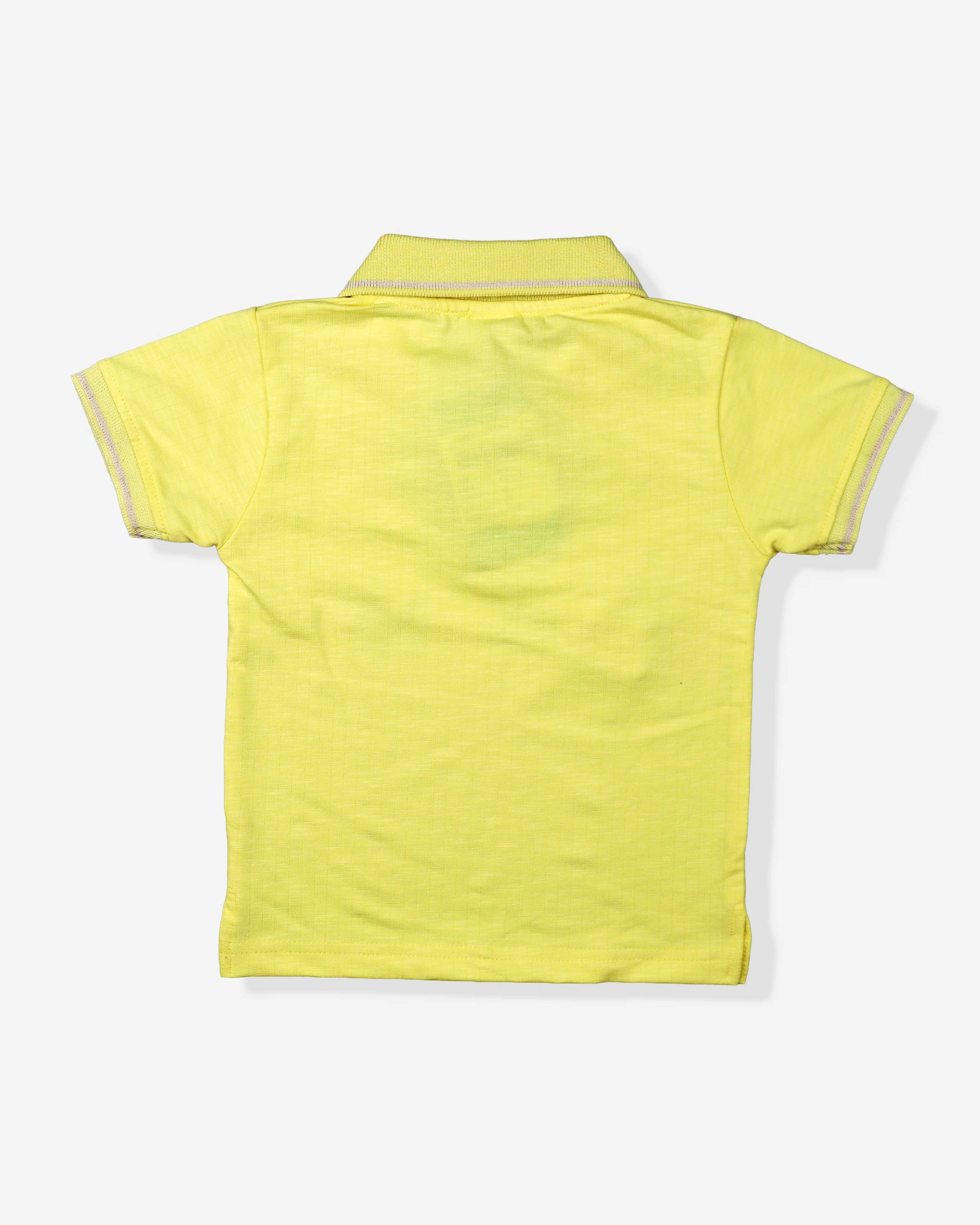 Clothing Sets For Boys | Collar Tshirts With Solid Shorts