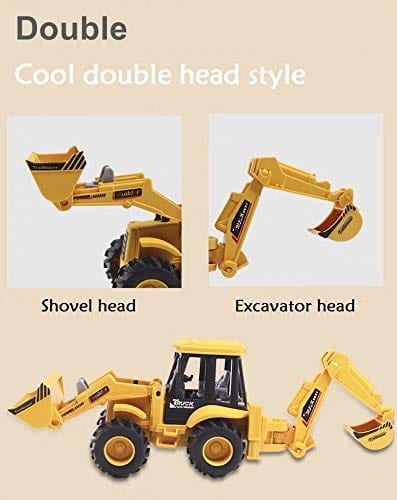 2 In 1 Bulldozer And Excavator Construction Toy For Kids