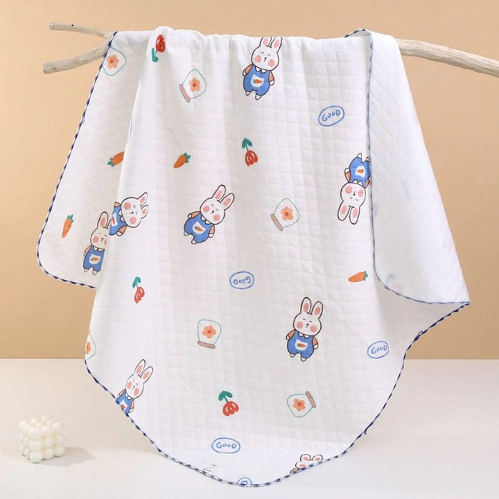 Non Hooded Soft Cotton Printed Swaddle Wrap for Newborns