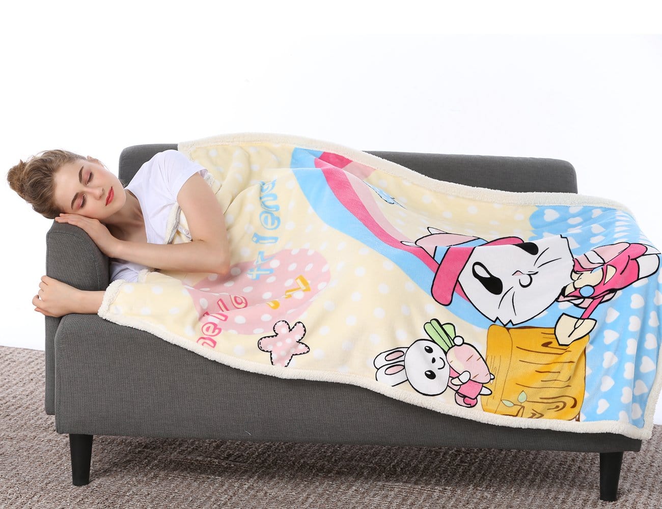 Fleece Blanket For Newborn Babies | Mink Blanket For Newborn babies| Soft & Comfortable | 0-3Y