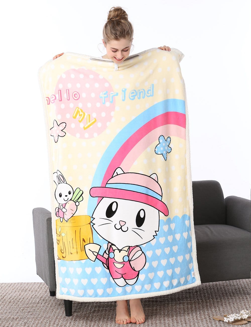 Fleece Blanket For Newborn Babies | Mink Blanket For Newborn babies| Soft & Comfortable | 0-3Y