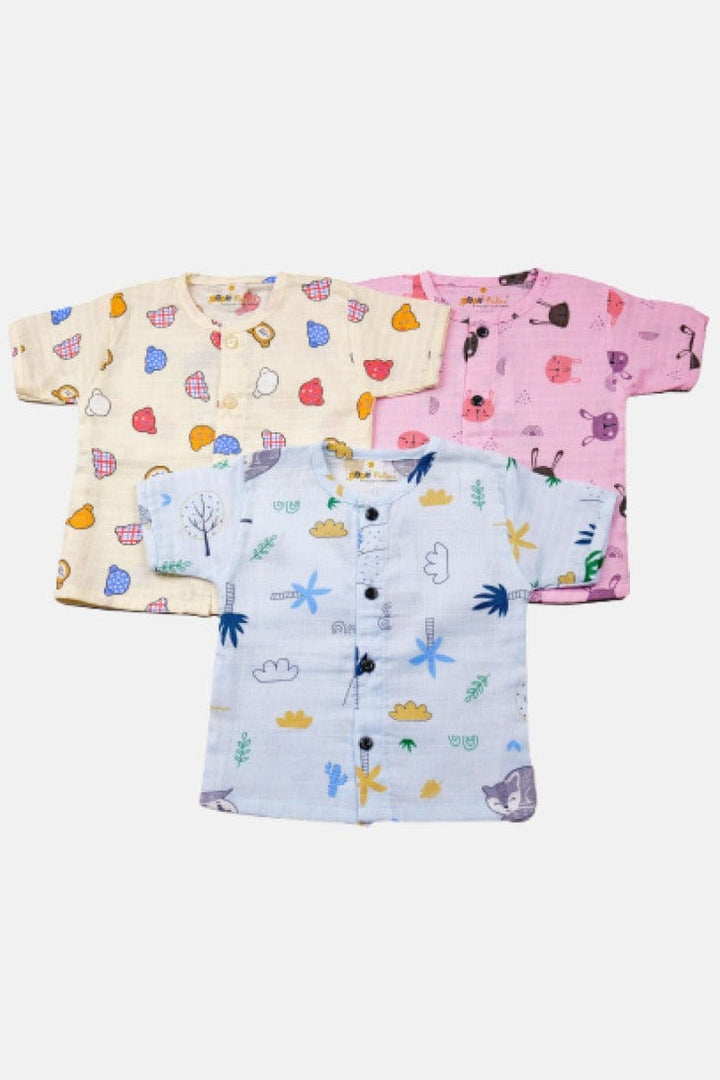 Muslin Clothing Sets | Natural & Breathable | Pack of 3