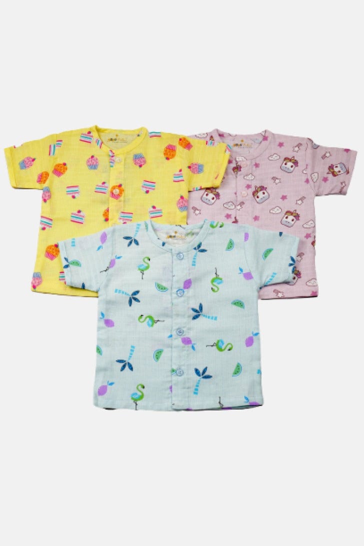 Babies Muslin Clothing Sets | Naturally Soft | Pack of 3