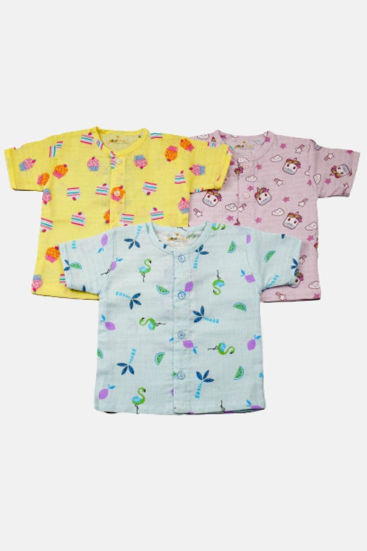 Babies Muslin Clothing Sets | Naturally Soft | Pack of 3