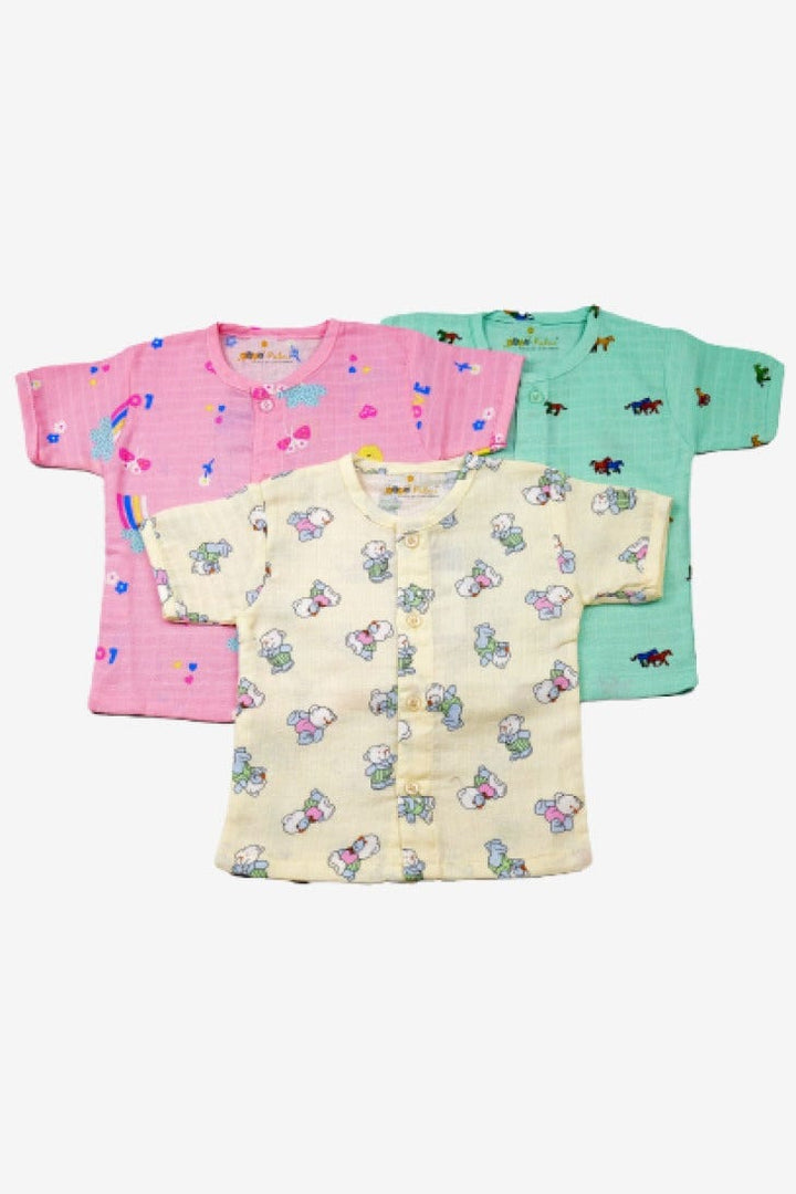 Muslin Clothing Sets For Babies | Naturally Soft | Pack of 3