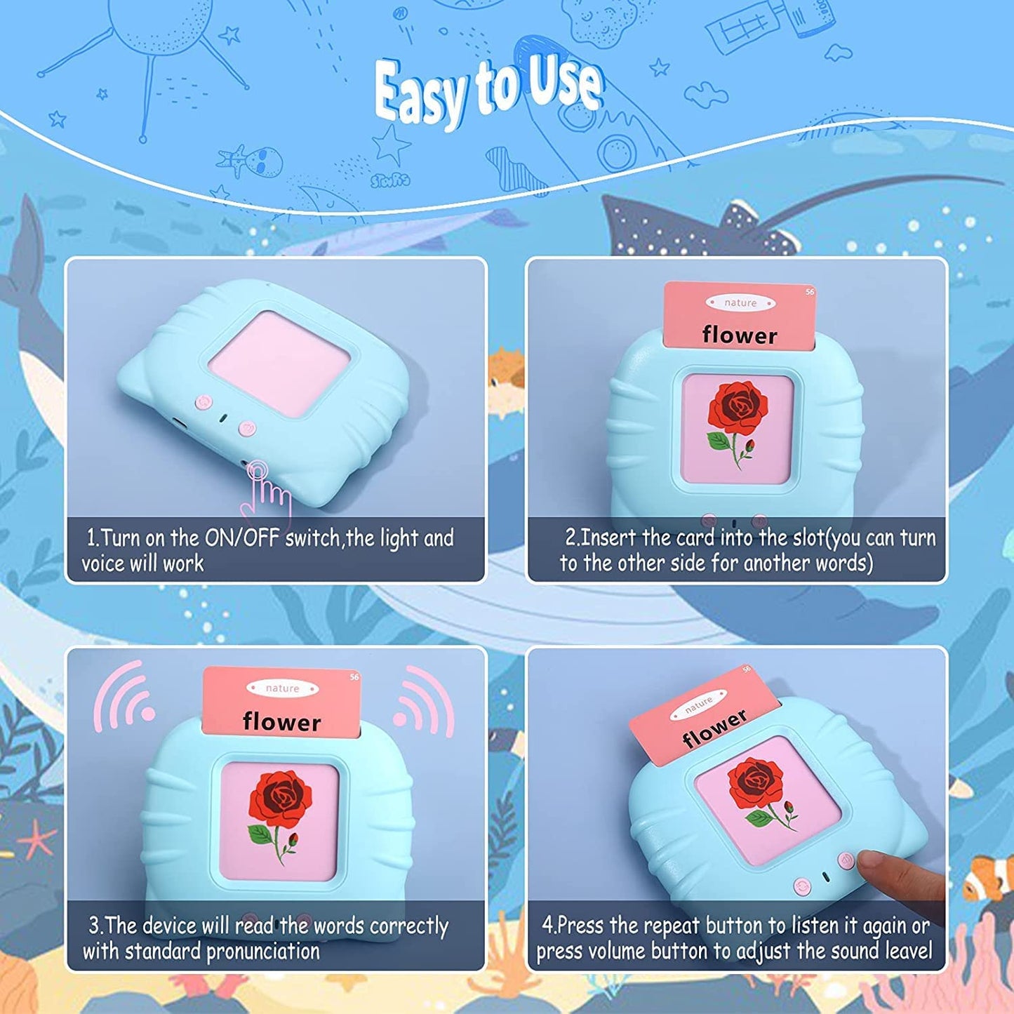 Talking Baby Double Sided Flash Cards