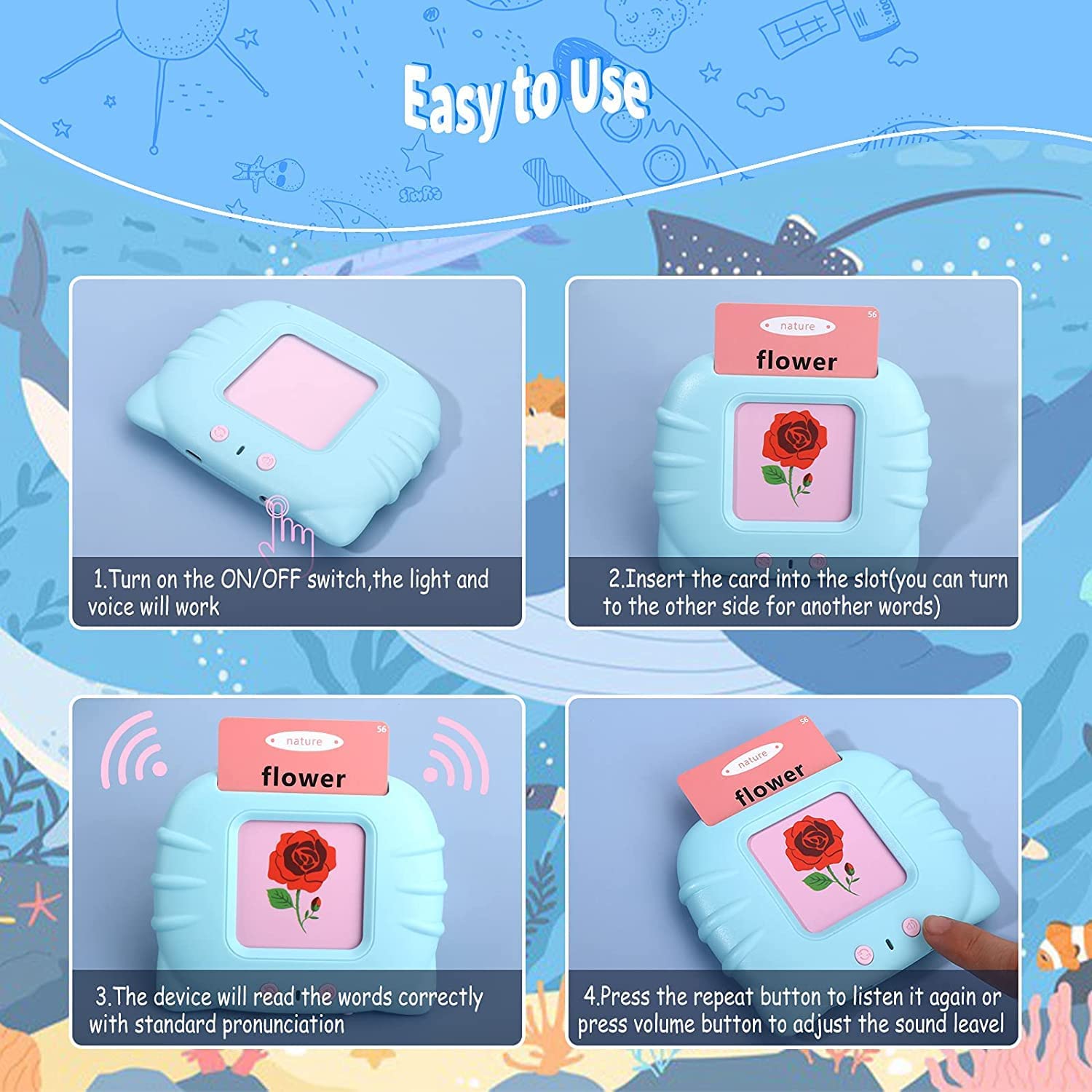 Talking Baby Double Sided Flash Cards