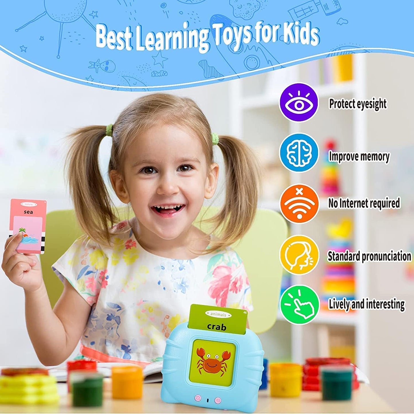 Talking Baby Double Sided Flash Cards