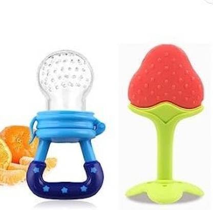 Baby Teether & Feeding Combo | 8-Piece Multicolor Set