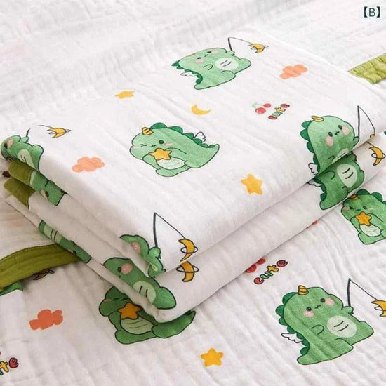 6 Layers Muslin Dohar For Newborn baby | 100% Cotton | Blue