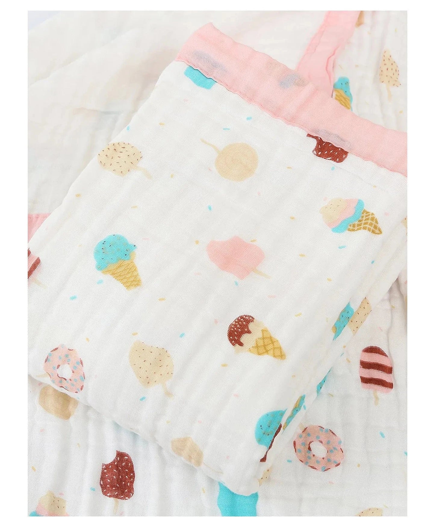 6 Layers Muslin Dohar For Newborn baby | 100% Cotton | Blue