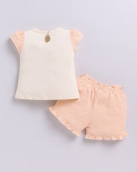 Cat Printed Clothing Sets For Girls