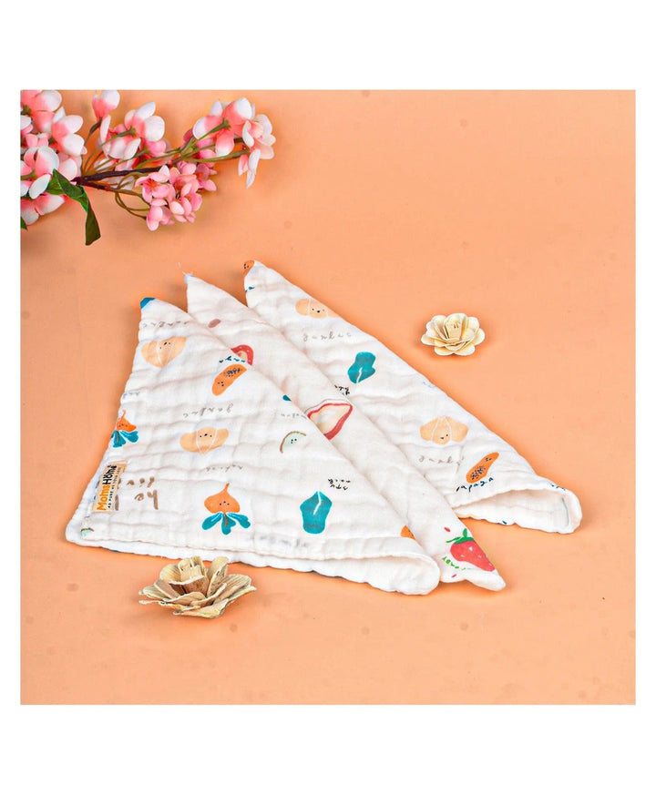 SuperSoft Muslin Napkin & Bibs Combo | Pack of 5