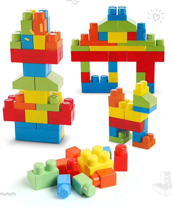 Mega Sized Blocks Toys | Building and Construction Block Set for Children | 80 Pcs