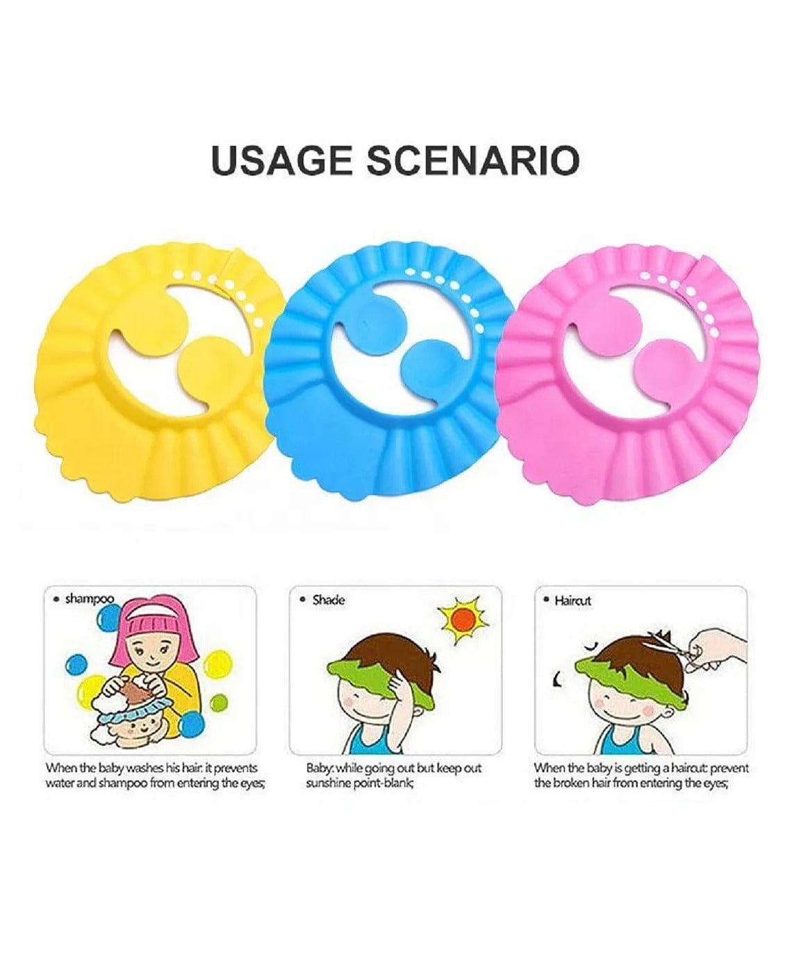 Baby Shower Cap | UNisex | Pack of 2