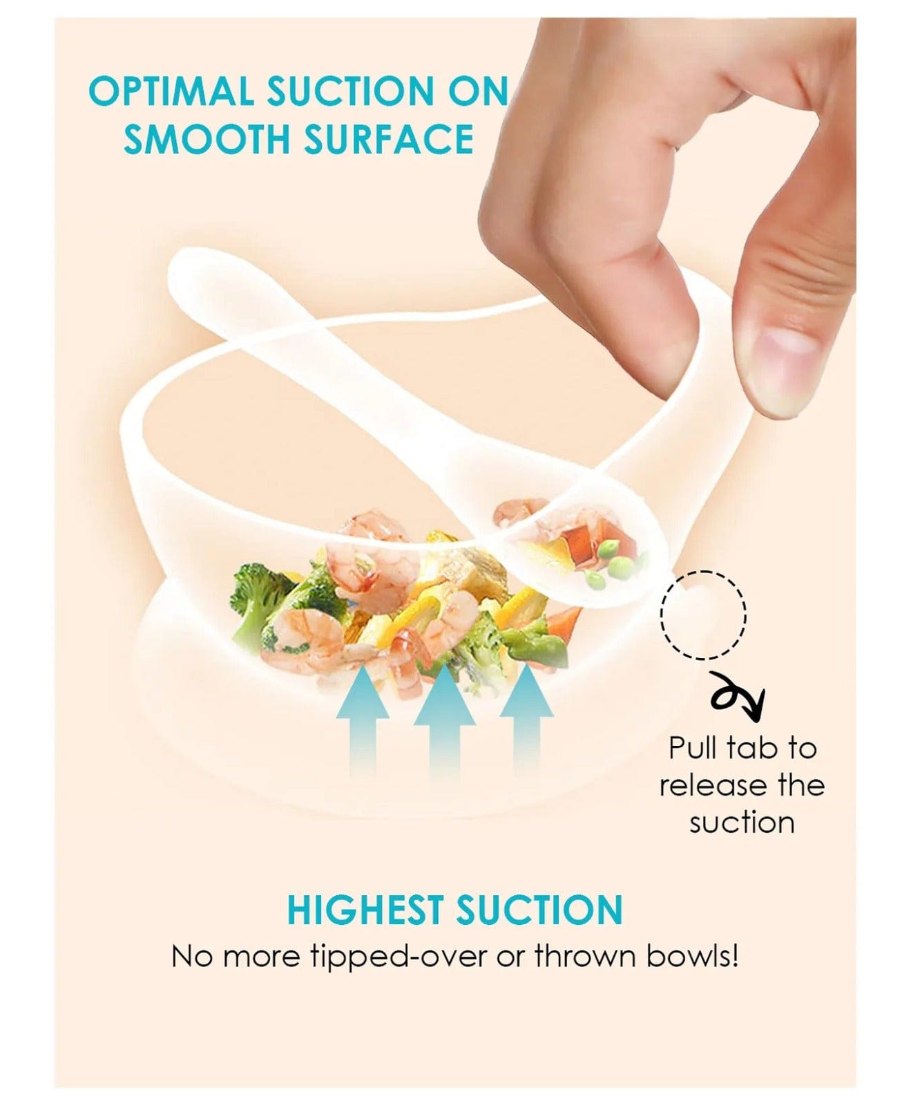 Baby Sticky Silicon Bowl Set | 06M+| 100% Food Grade Silicone