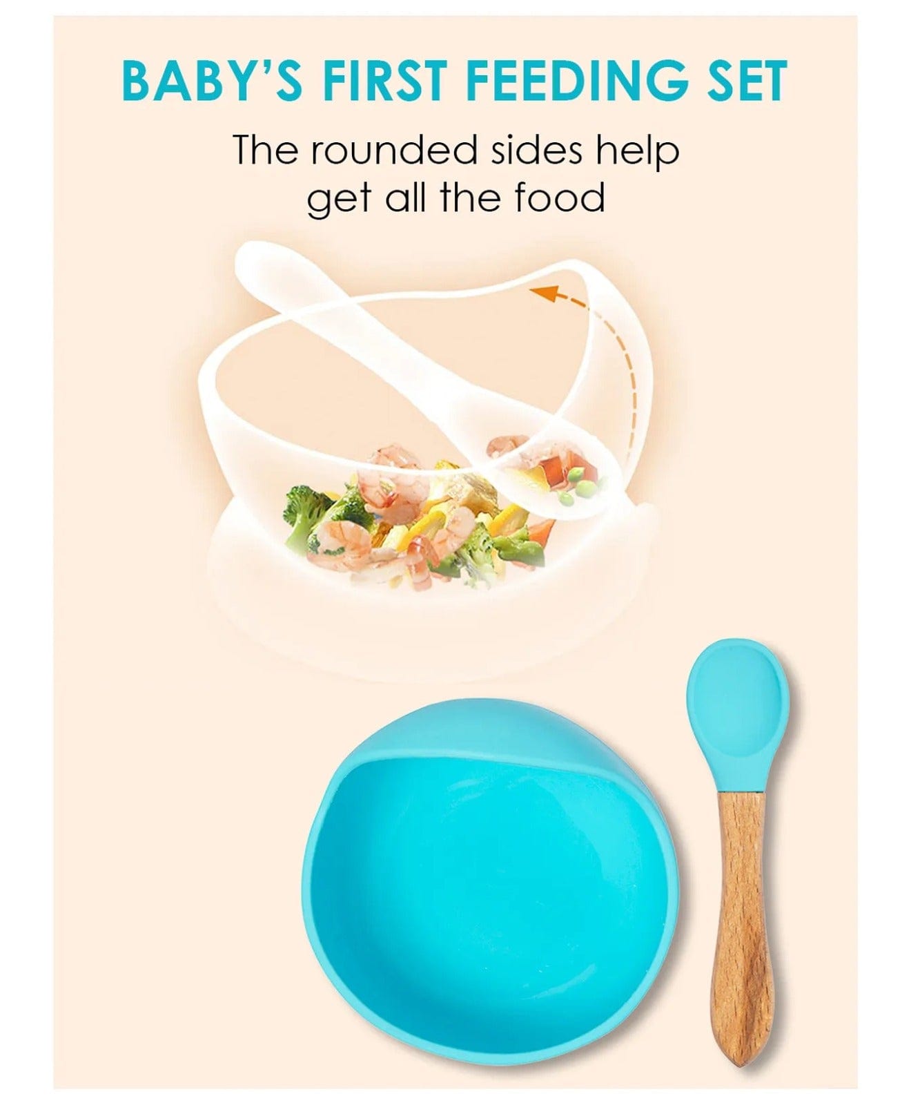 Baby Sticky Silicon Bowl Set | 06M+| 100% Food Grade Silicone