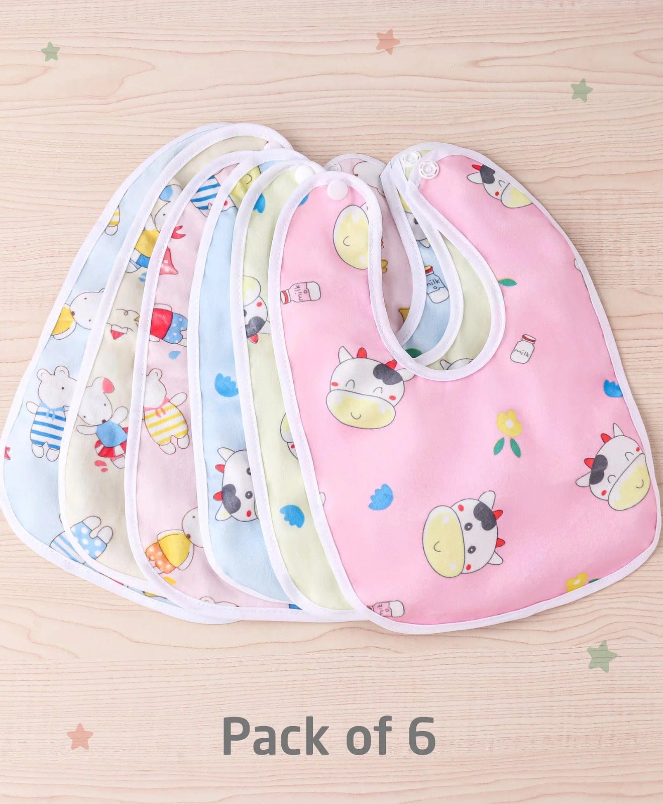 Waterproof Feeding Bibs For Babies | Pack of 3 | Unisex
