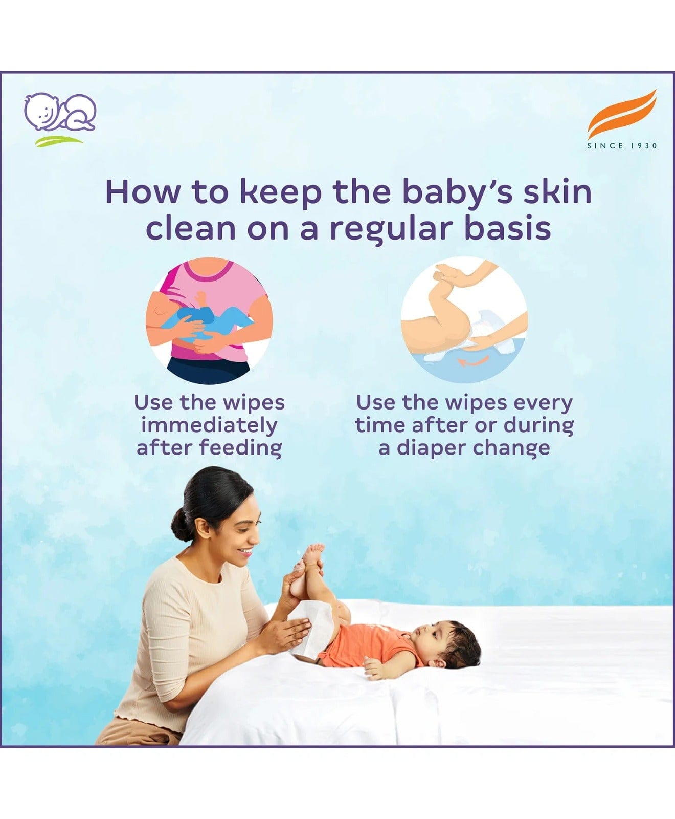 Himalaya Herbal Gentle Baby Wipes | 72 Pieces