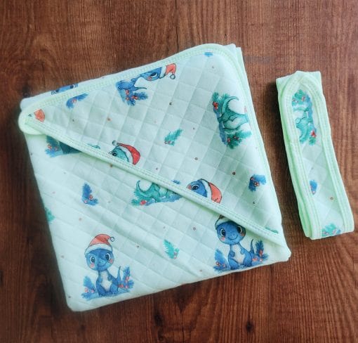 Newborn Hooded Quilted Envelope Wrap | Ultra-Soft & Warm by BabyPlams | Random Design